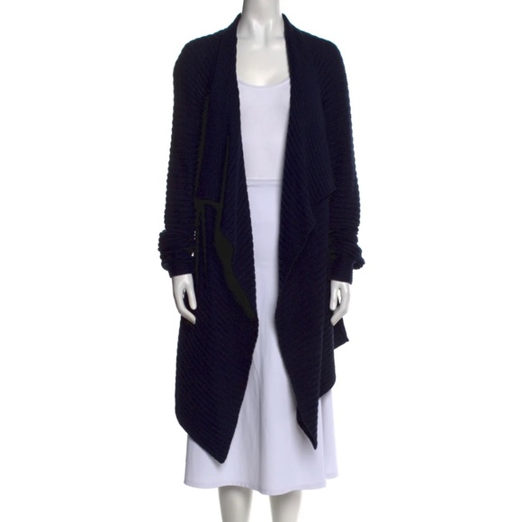 Diane Von Furstenberg Open Front Draped Knit Sweater - Picture 5 of 15